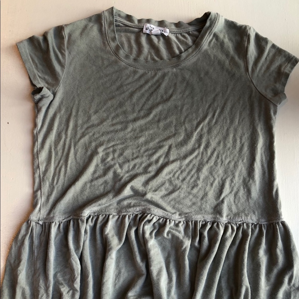 Green Ruffle T-shirt
